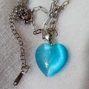 Natural stone quartz opal blue